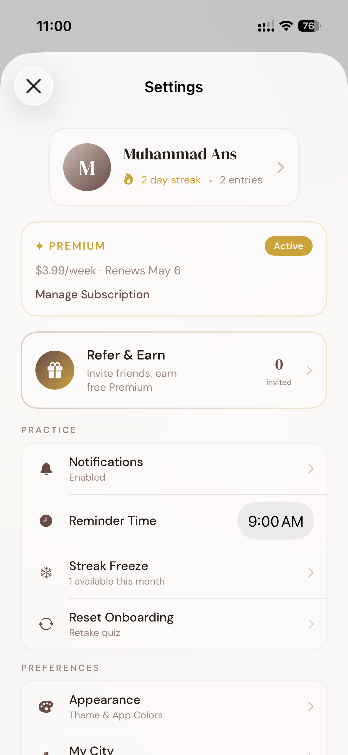 App Screen